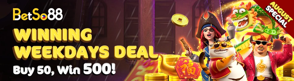 Winning Weekdays Deal! Buy 50, Win 500!